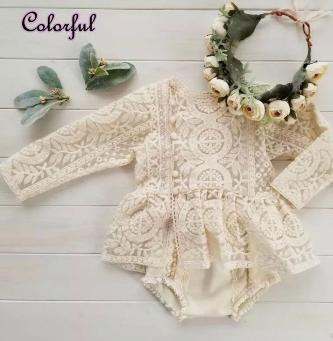 ベビーレースロンパース 》》》》》》》》》》》》韓国子供服 インポート 海外輸入 女の子 ベビー キッズ