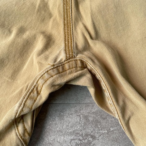20s ニカラグア製 ブラウン ダブルニー Carhartt 36×34 詳細写真19