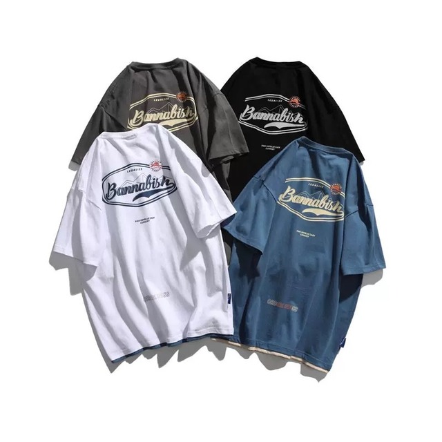 レイヤードデザインカジュアルTシャツ 　J0246