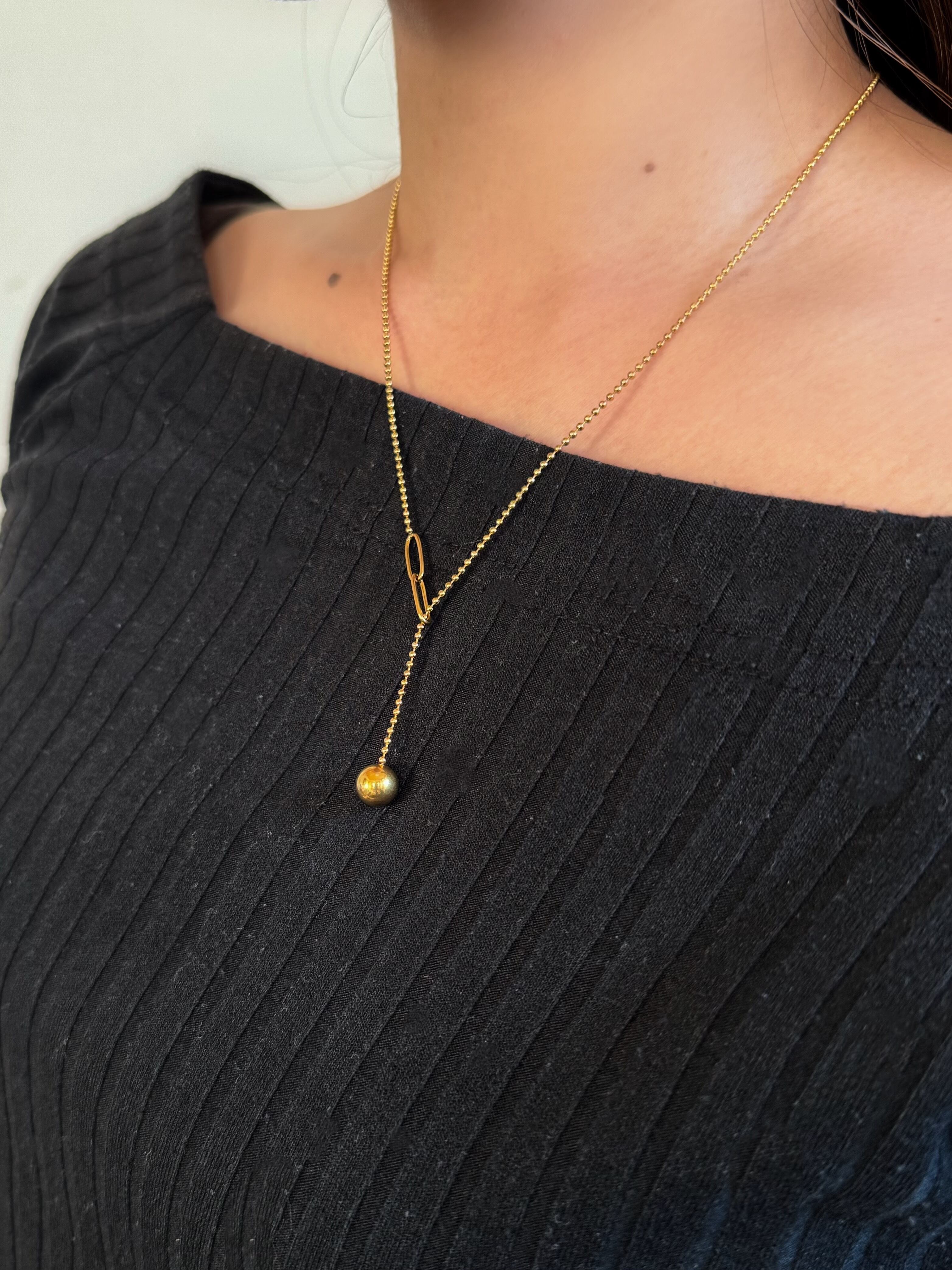 loop necklace 316L／ ループ ネックレス サージカルステンレス