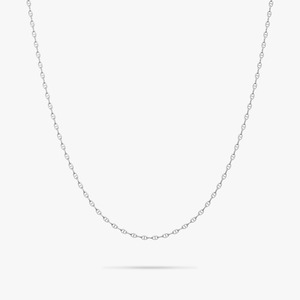 fine anchor chain necklace (silver) #n84