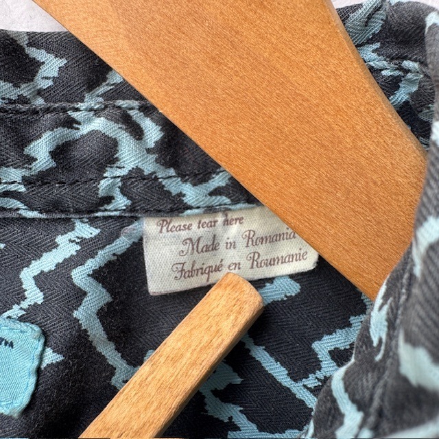 Levi's 長袖シャツ コットン ライトニング柄 古着 画像5