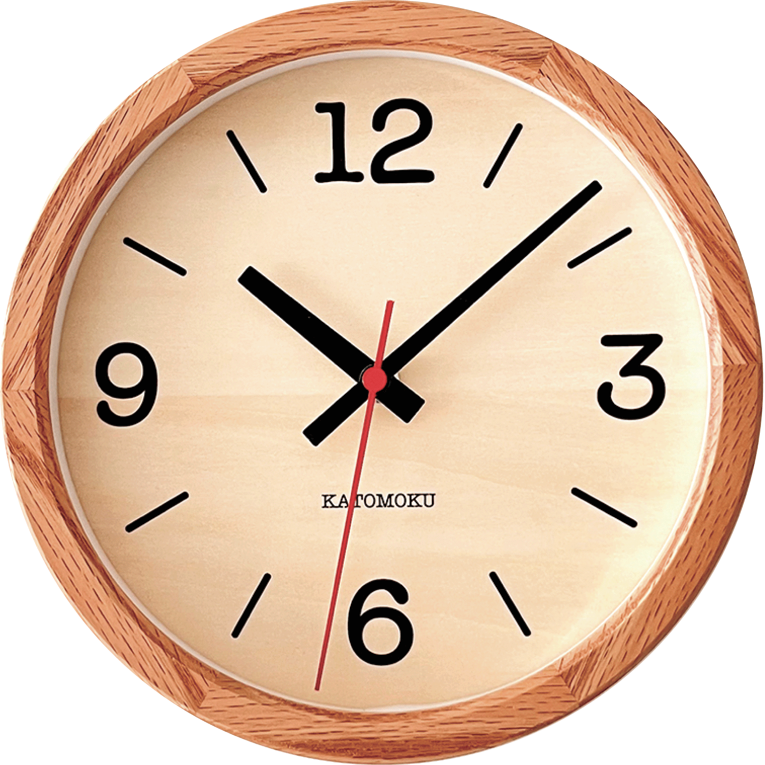 KATOMOKU muku clock 20 オーク km-136OAS SKP掛け時計 | 加藤木工株式