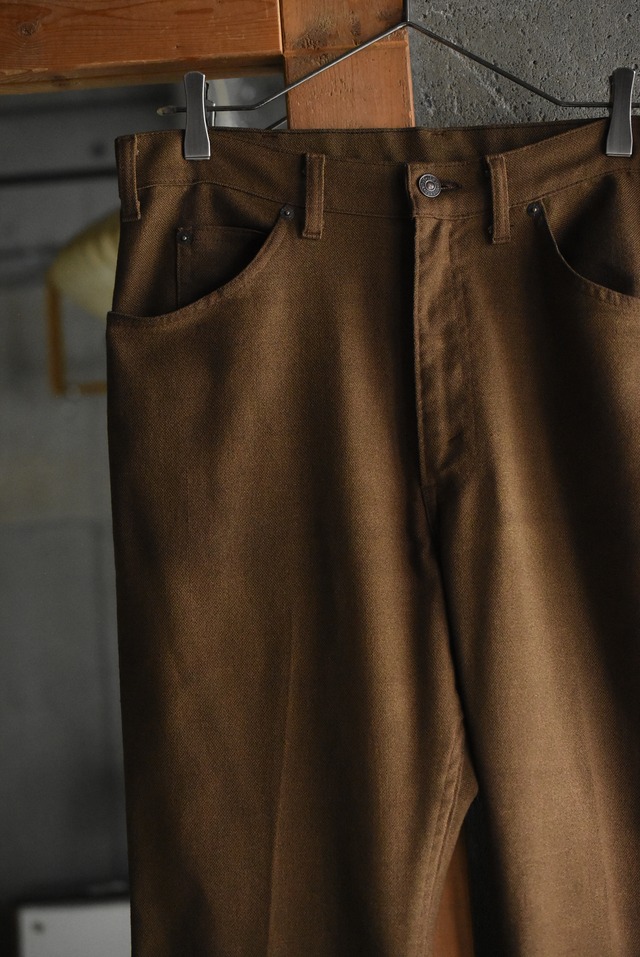 OK/70's "Levi's" STA-PREST cotton hopsack flare slacks