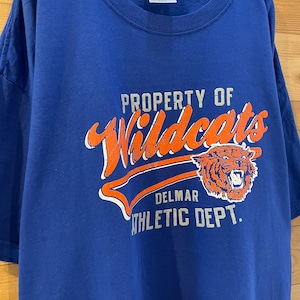 【JERZEES】WILDCATS  Tシャツ ベースボールロゴ XL ワイルドキャッツ US古着 アメリカ古着