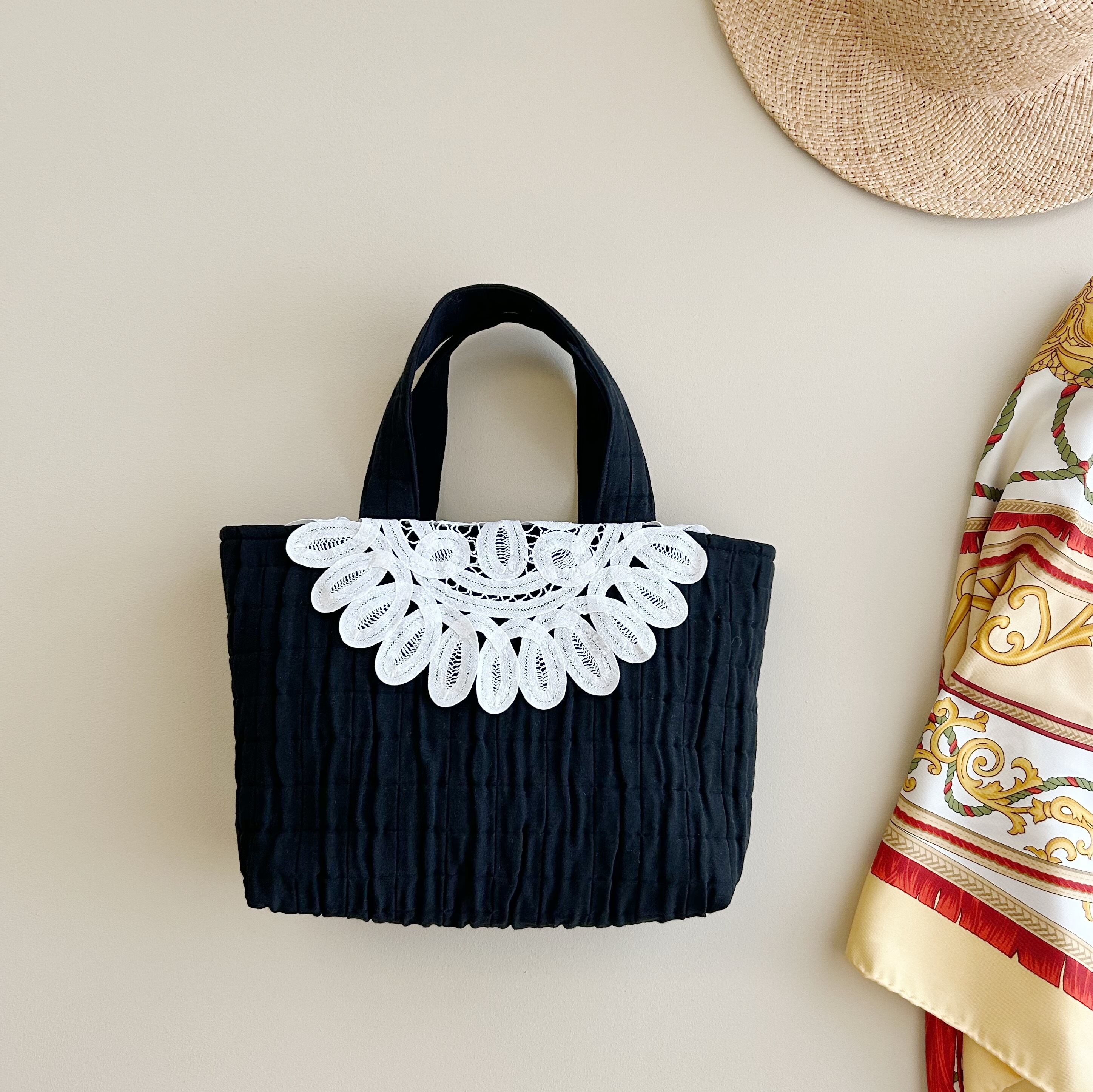 vintage ヴィンテージ レース　バッグ cb657c21003551de69d20cc170f675