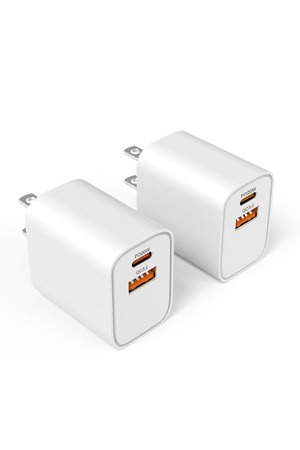 【努力特価】iphone 充電器 type-c PD 20W 2ポート タイプc 充電器 【PSE認証2個セット】基準適合/USB PD対応/20W急速充電器/コンパクトサイズ iPad Apple Watch iphone Galaxy Android 携帯 各種 その他機器対応