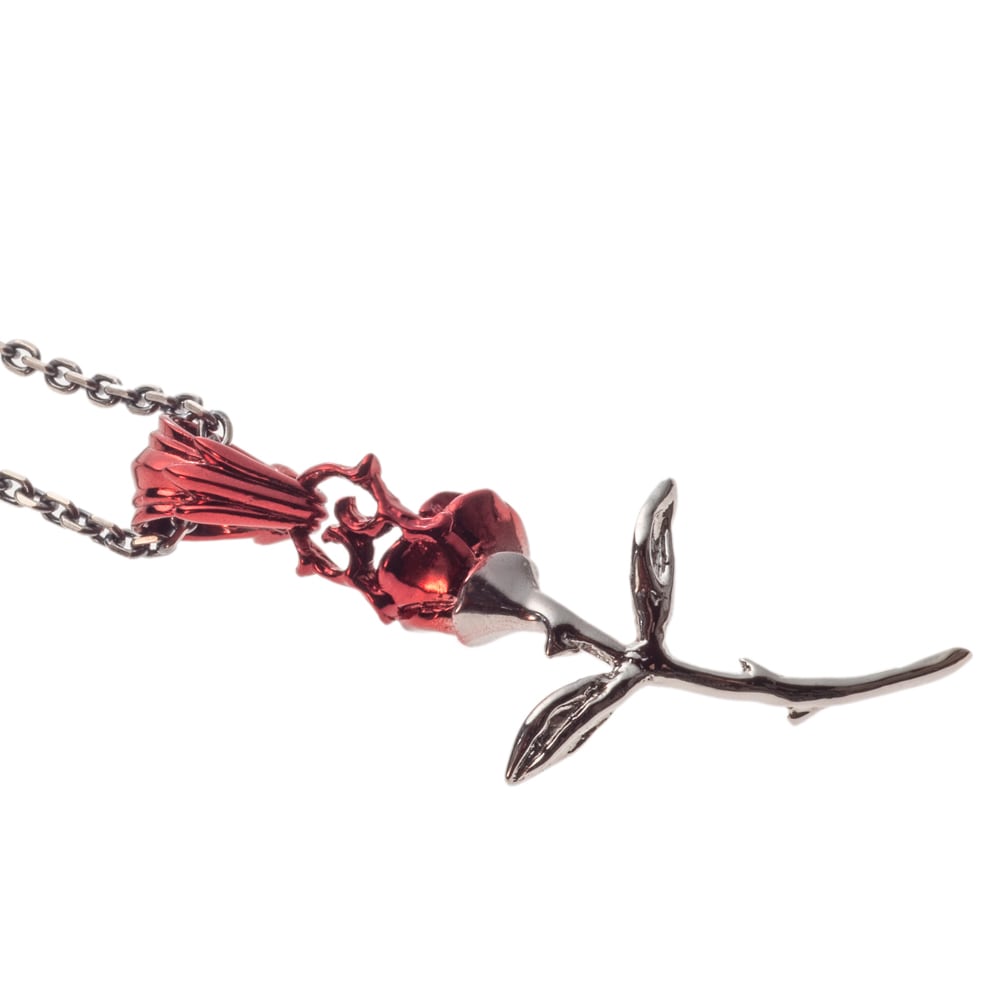 レッドローズペンダント AKP0151 Red rose pendant シルバー