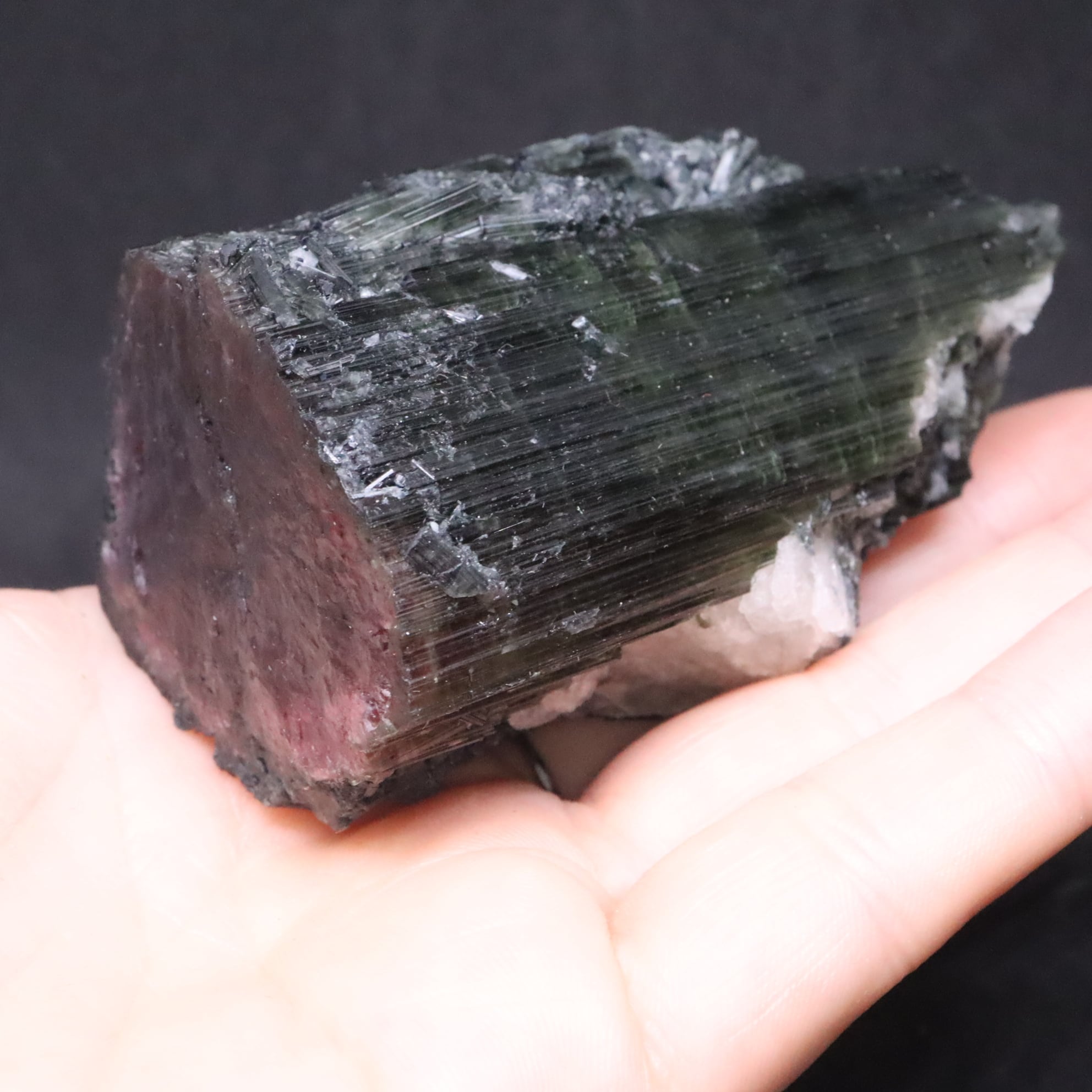 動画あり】ジャンボ結晶！ウォーターメロン トルマリン 電気石 229g