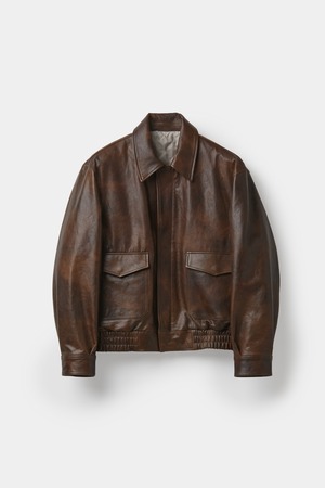 [COOR] Vegetable Leather A-2 Jacket (Brown) 正規品 韓国ブランド 韓国通販 韓国代行 韓国ファッション クール クーア クアー COOR 日本 店舗