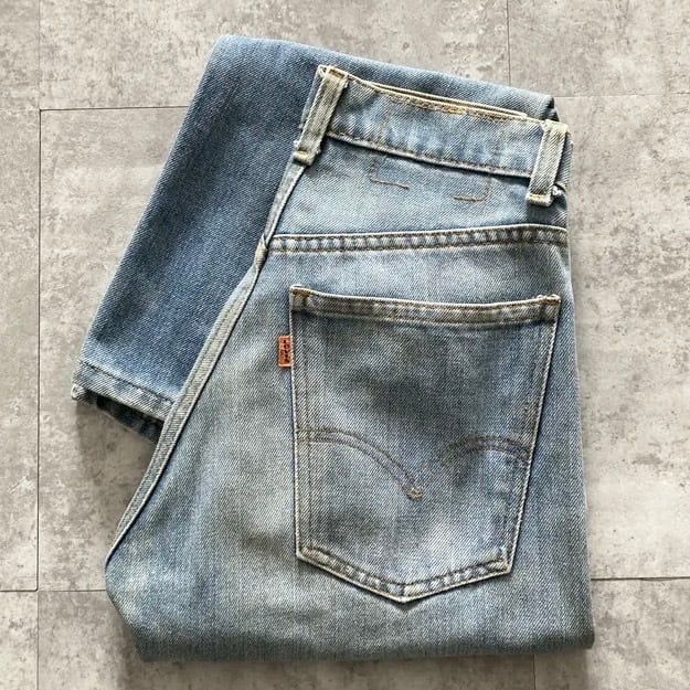 80s】US.Levis リーバイス 42TALONジッパー 42タロンジップー ボタン裏