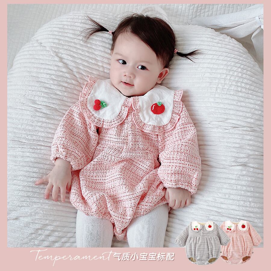 ウィンターロンパース オールインワン ベルベットジャンプスーツ オールインワン スタイル刺繍 冬物 超面白いベビーショップ17101611337