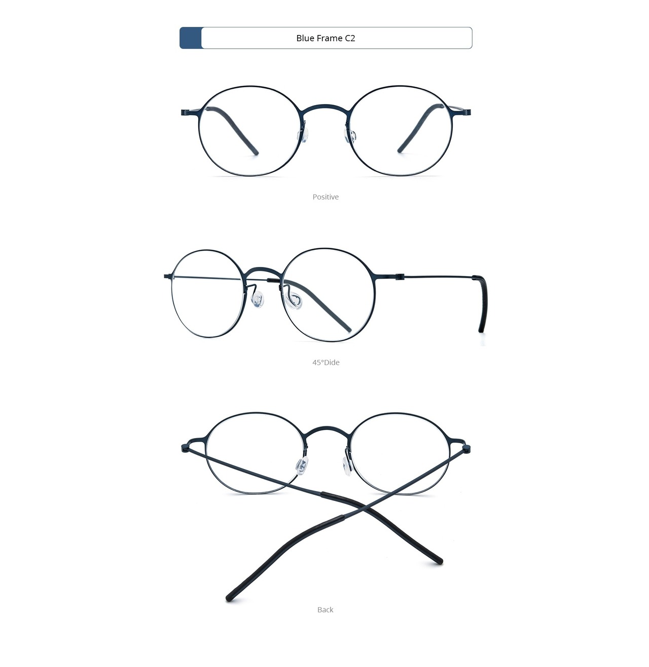 Screwless Titanium Oval Glasses -round- / スクリューレス チタン オーバル メガネ -ラウンド-