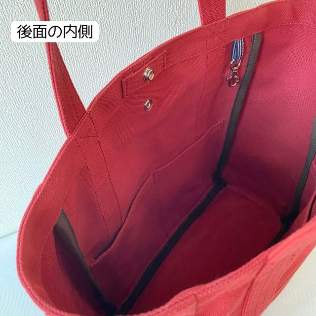 【全9色】「軽いボックストート」たて型通勤／倉敷帆布 8号帆布【受注制作】