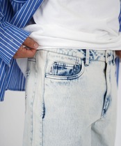 【#Re:room】VINTAGE PANEL SWITCHING WIDE DENIM［REP247］