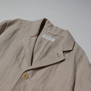 ( NATURAL ) LINEN SHOP COAT