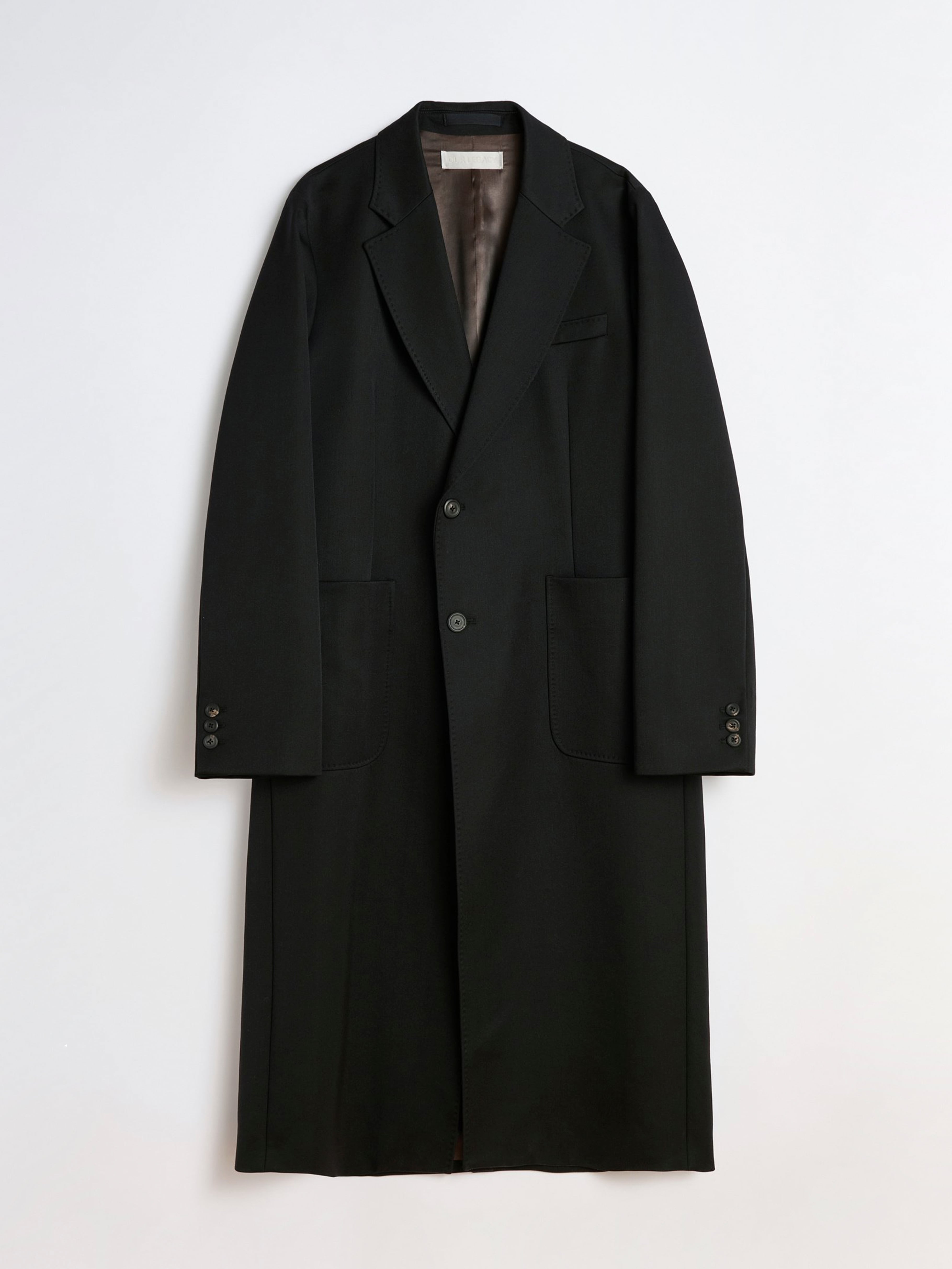 【定価15.4万】OUR LEGACY MANTA COAT 40 ブラック Our Legacy - Manta Coat Black Slyly Herringbone