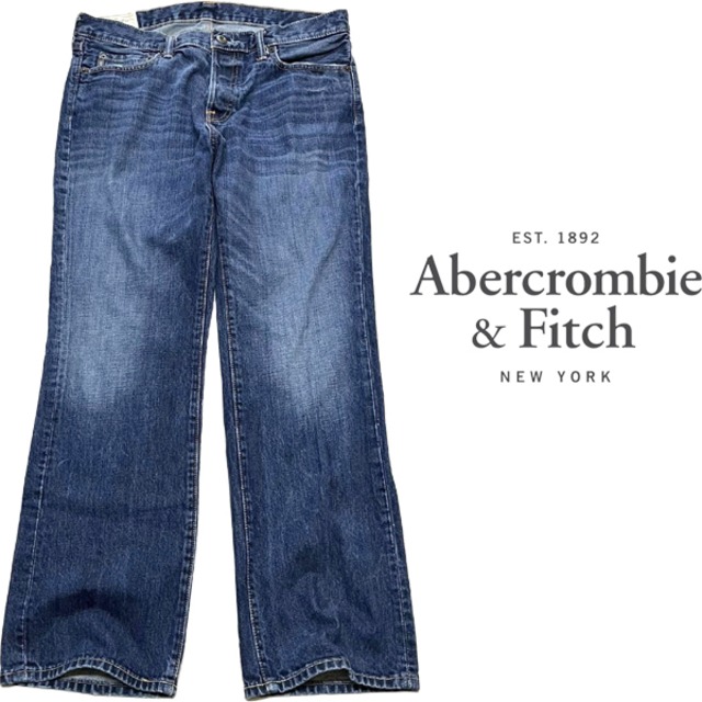 1点物◇アバクロA&Fボタンフライ中古ブーツカットジーンズ古着メンズ32 