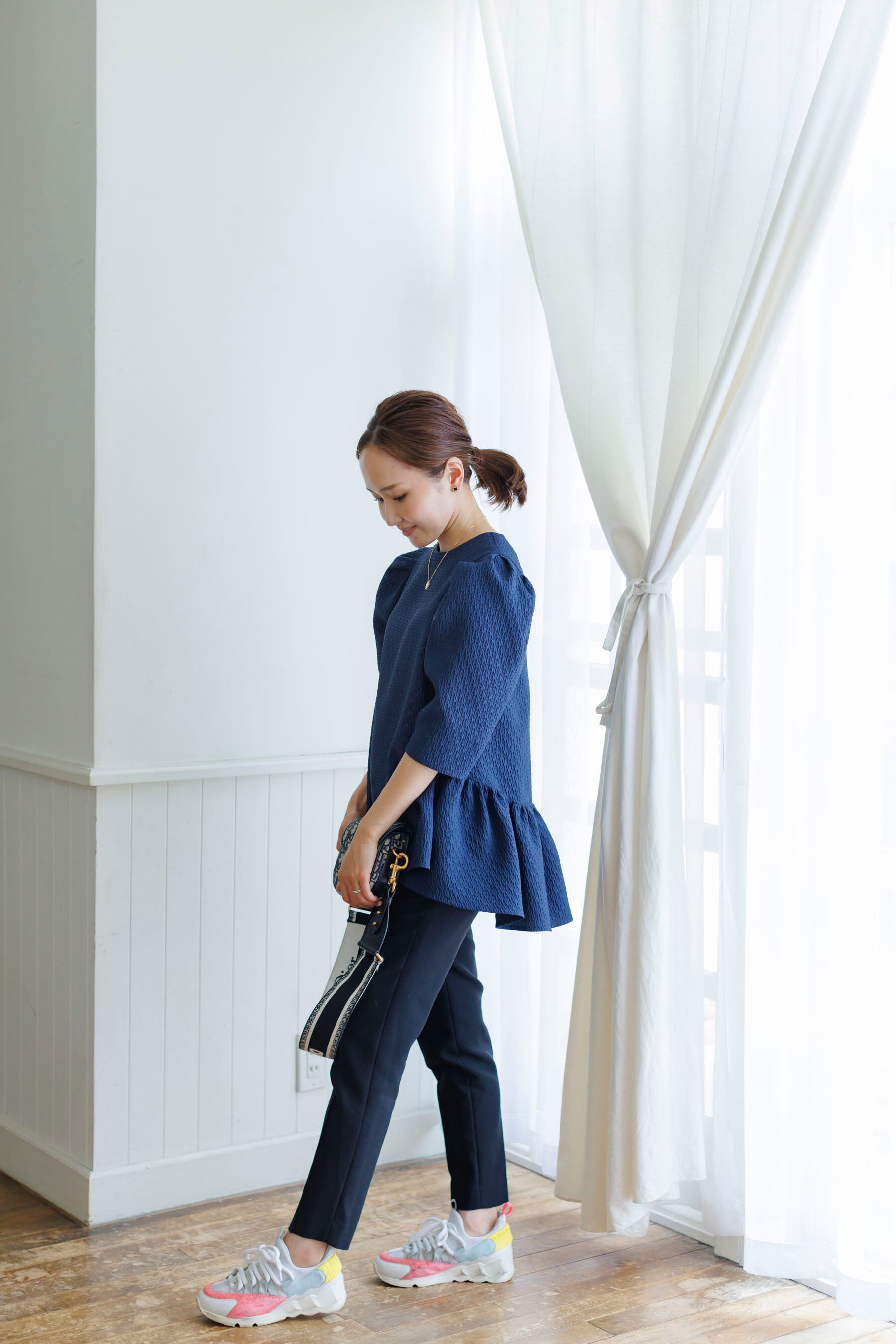 再販】10/24(THU)21:00ーBack flare jacquard blouse 即納 | Bluelea