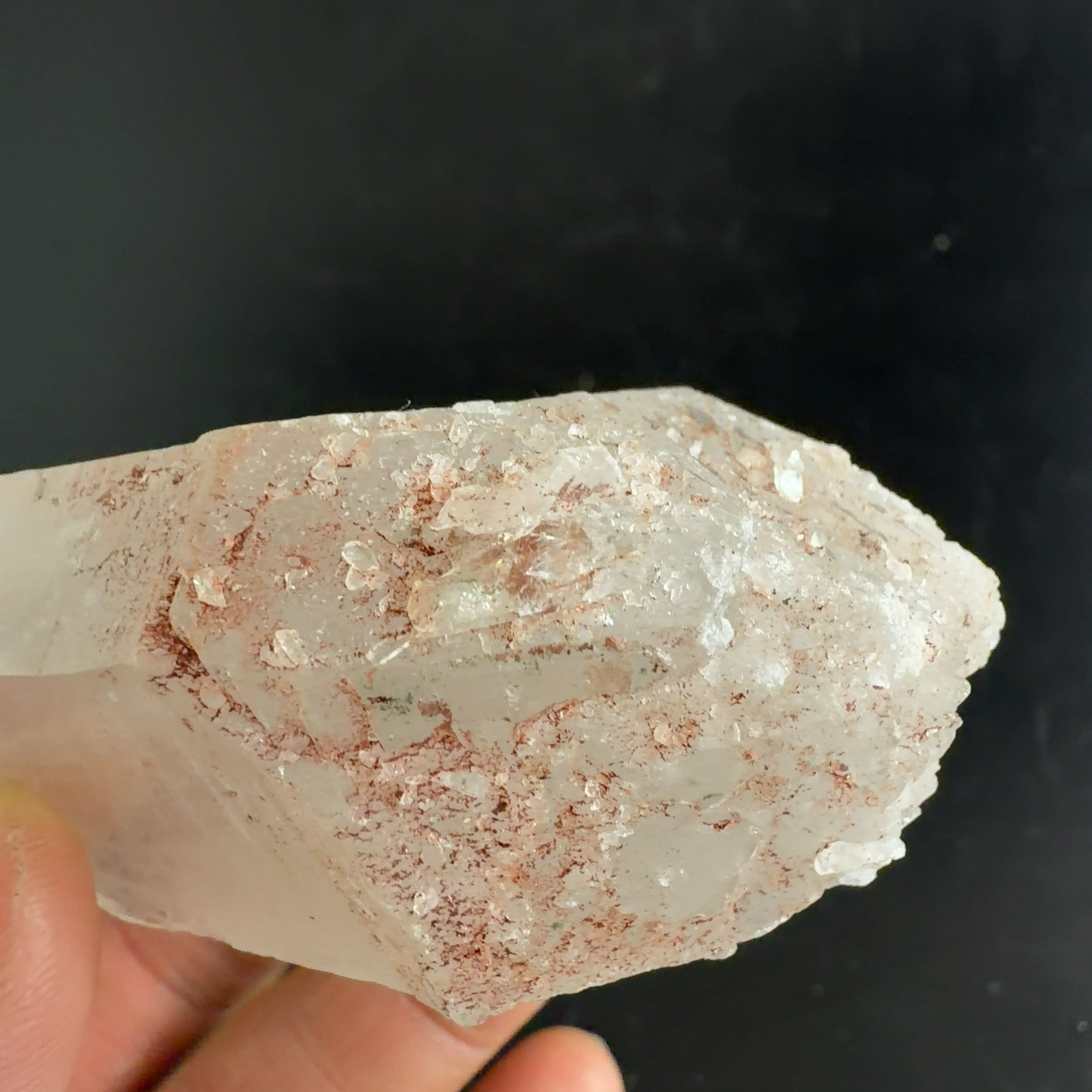 E33047】セルフヒールド 両錐 水晶 クォーツ ヒマラヤ水晶 ヒマラヤ産