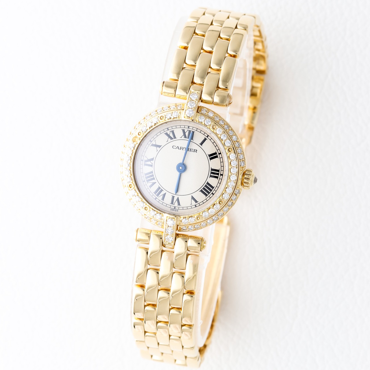 カルティエ パンテール ラウンド 純正ダイヤモンド YG