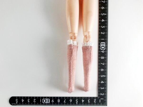 ドールアクセサリ 1/6 女性用 靴下 ストッキング ピンク TKDG23G86-3 - 画像2