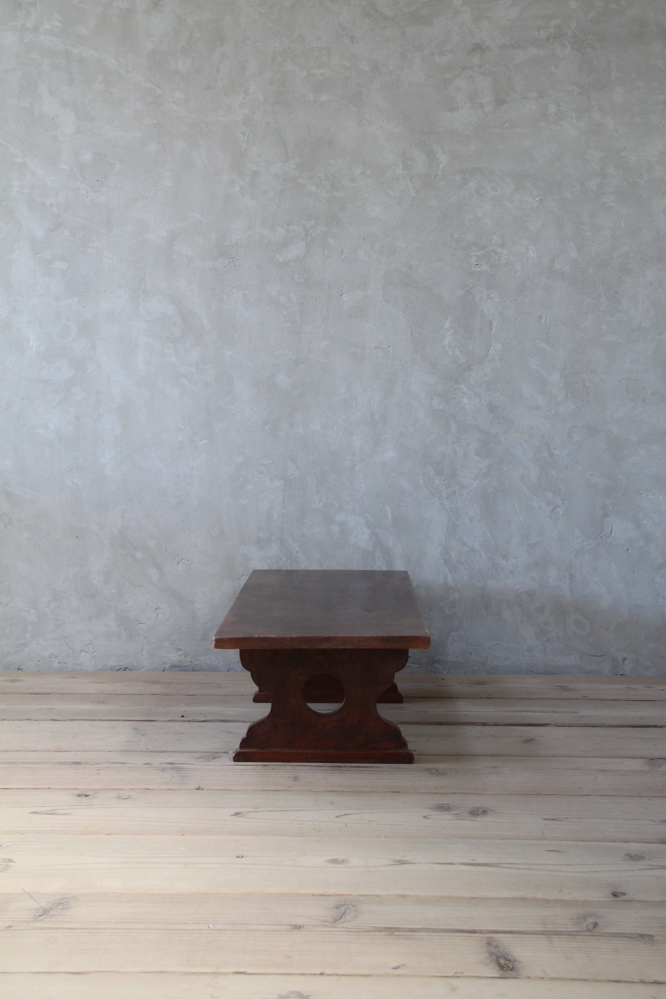 欅材の文机 古家具/古道具/アンティーク/机/テーブル/文机/ロー