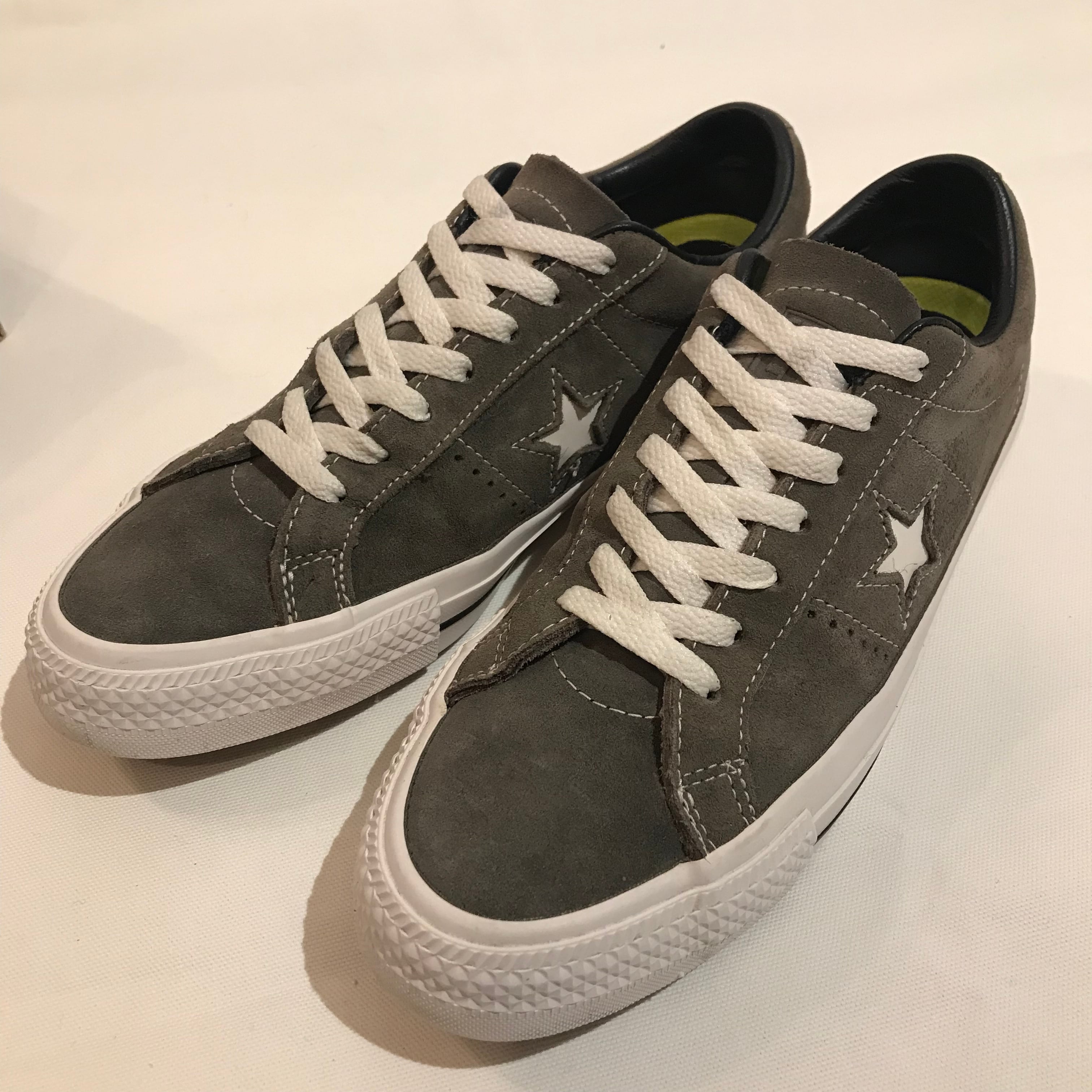 海外限定モデル‼︎ CONVERSE ONE STAR SKATE コンバース ワンスター スケート チャコール ルナロン スニーカー US7.5  26cm 靴 ビンテージ ヴィンテージ アメカジ 古着