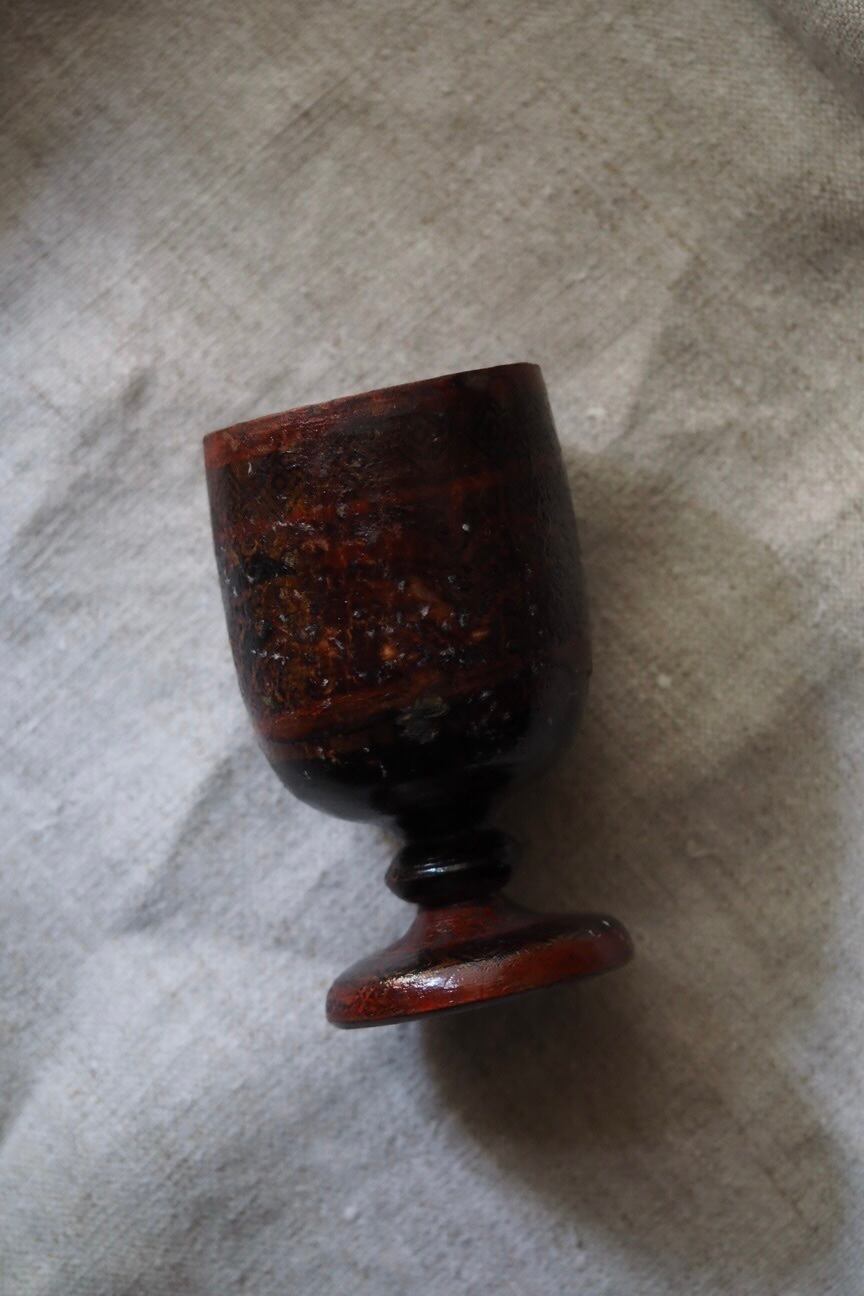 木のゴブレット-antique wood goblet | アンティーク 木のゴブレット-antique wood goblet | アンティーク