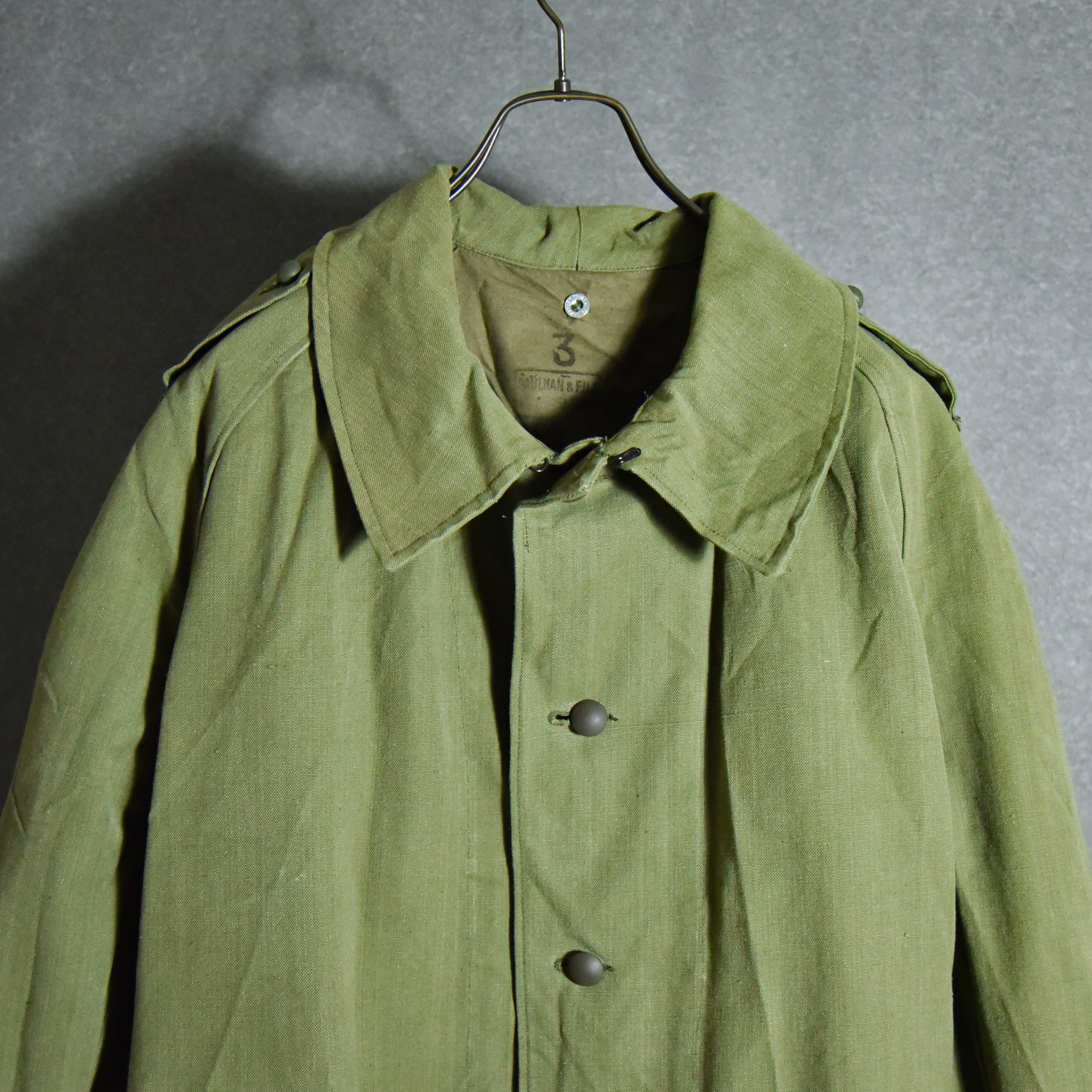 DEAD STOCK】40s French Army Motorcycle Coat M35 WWⅡ フランス軍 ...