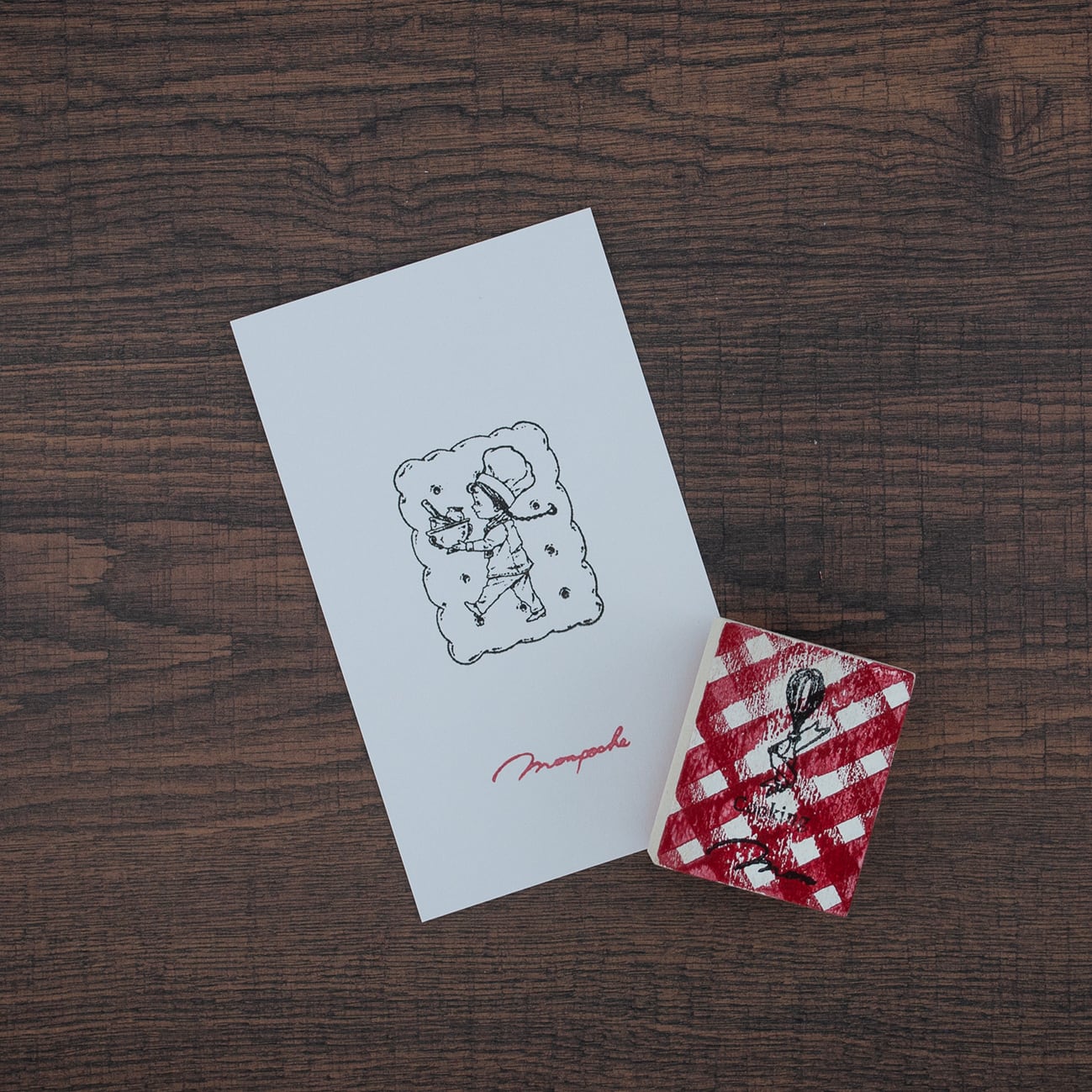 monpoche モンポッシュ はんこ スタンプセット Baker monpoche 