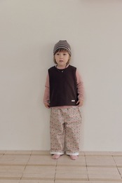 【取寄】MOME ワッフルデイリーTシャツ|秋服|韓国子供服| 26/AT