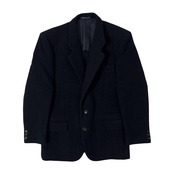 80s 初期 COMME des GARCONS HOMME デカオム コムデギャルソンオム ビンテージ メルトンウール テーラードジャケット S /ネイビー/アーカイブ