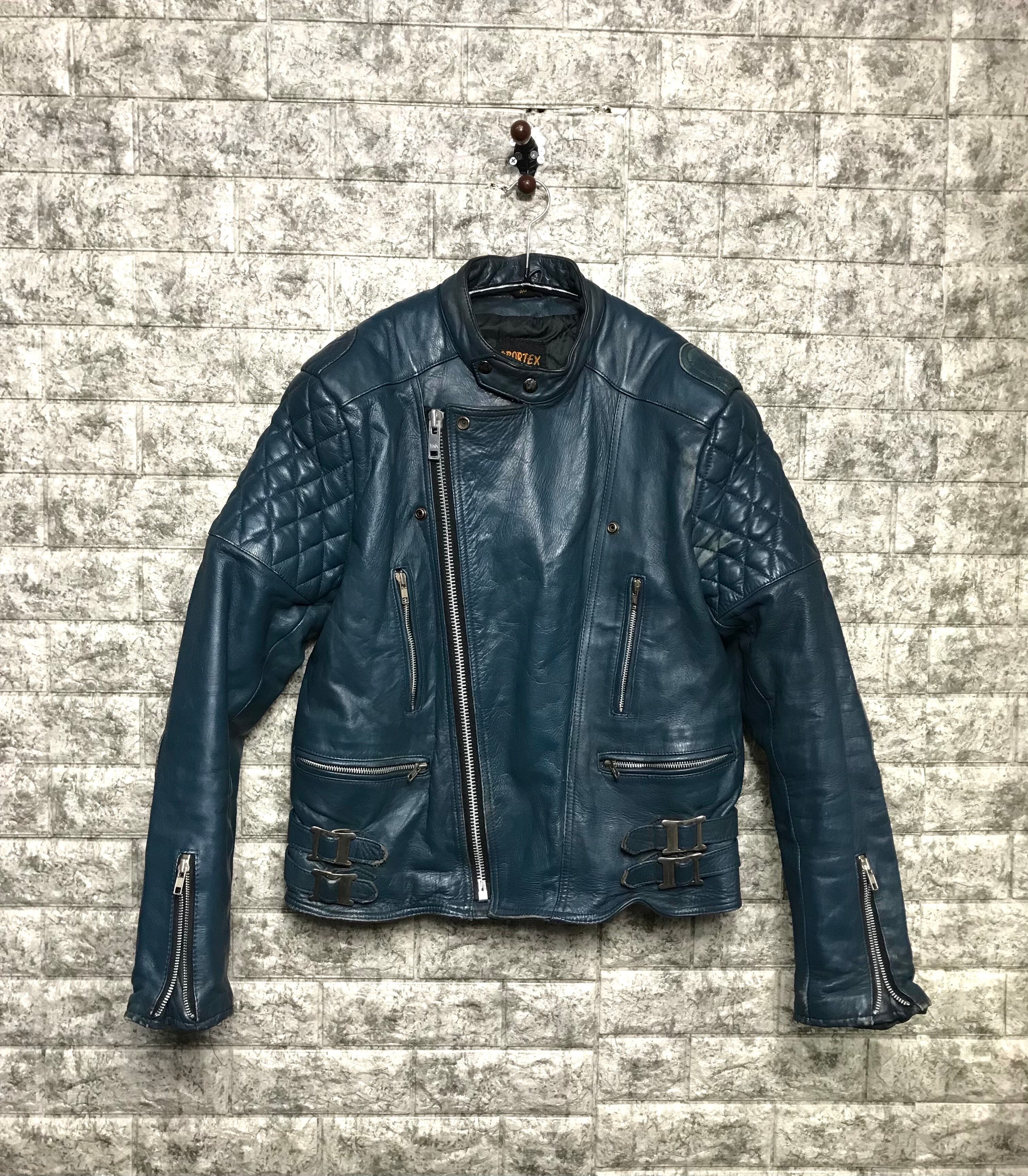 貴重 70s 英国 England SPORTEX ブルー ロンジャン ライダース 