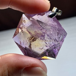 2.六芒星☆アメトリン ペンダントトップ