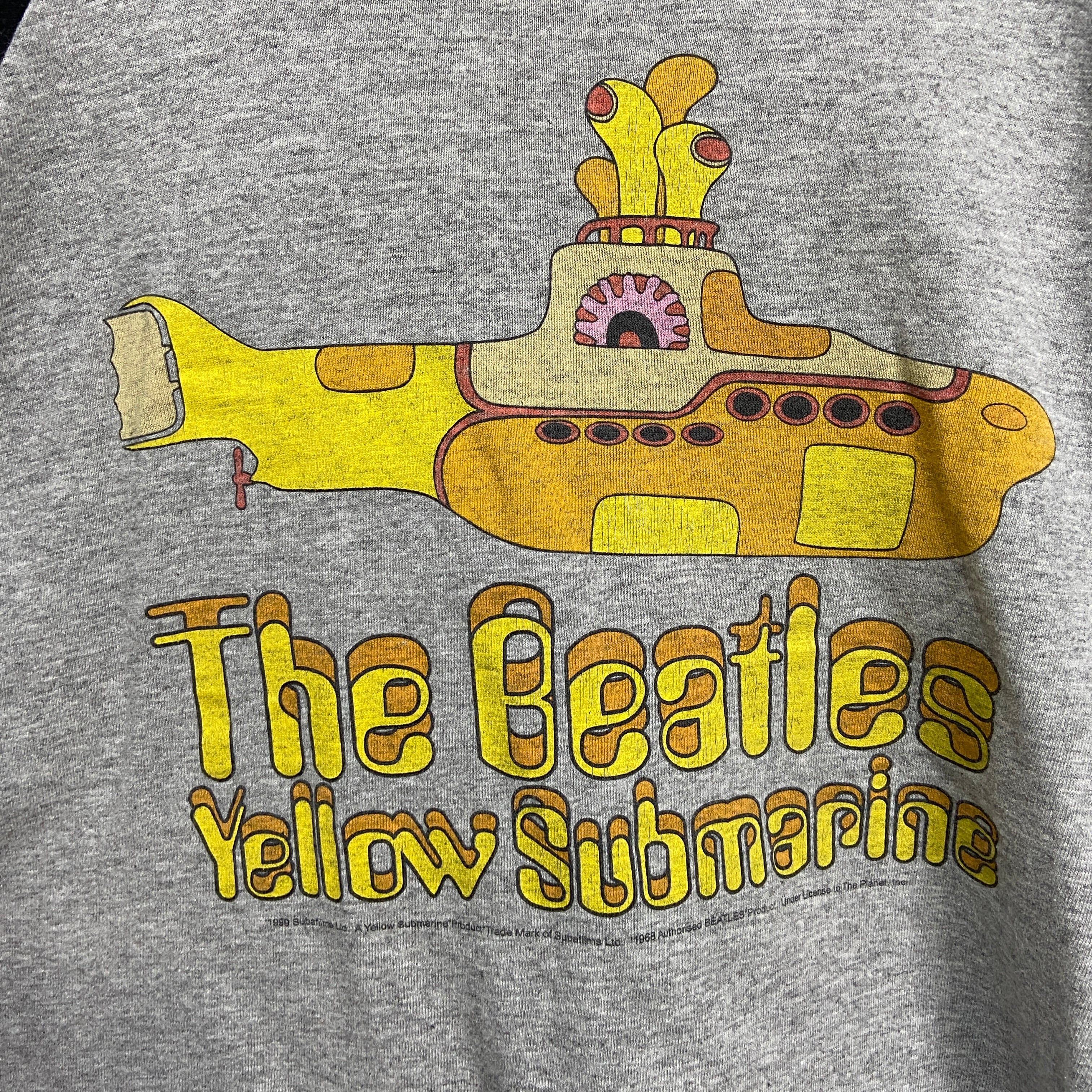 希少 90s USA製 BEATLES ラグランTシャツ イエローサブマリン XL 希少 90s USA製 BEATLES ラグランTシャツ イエローサブマリン XL