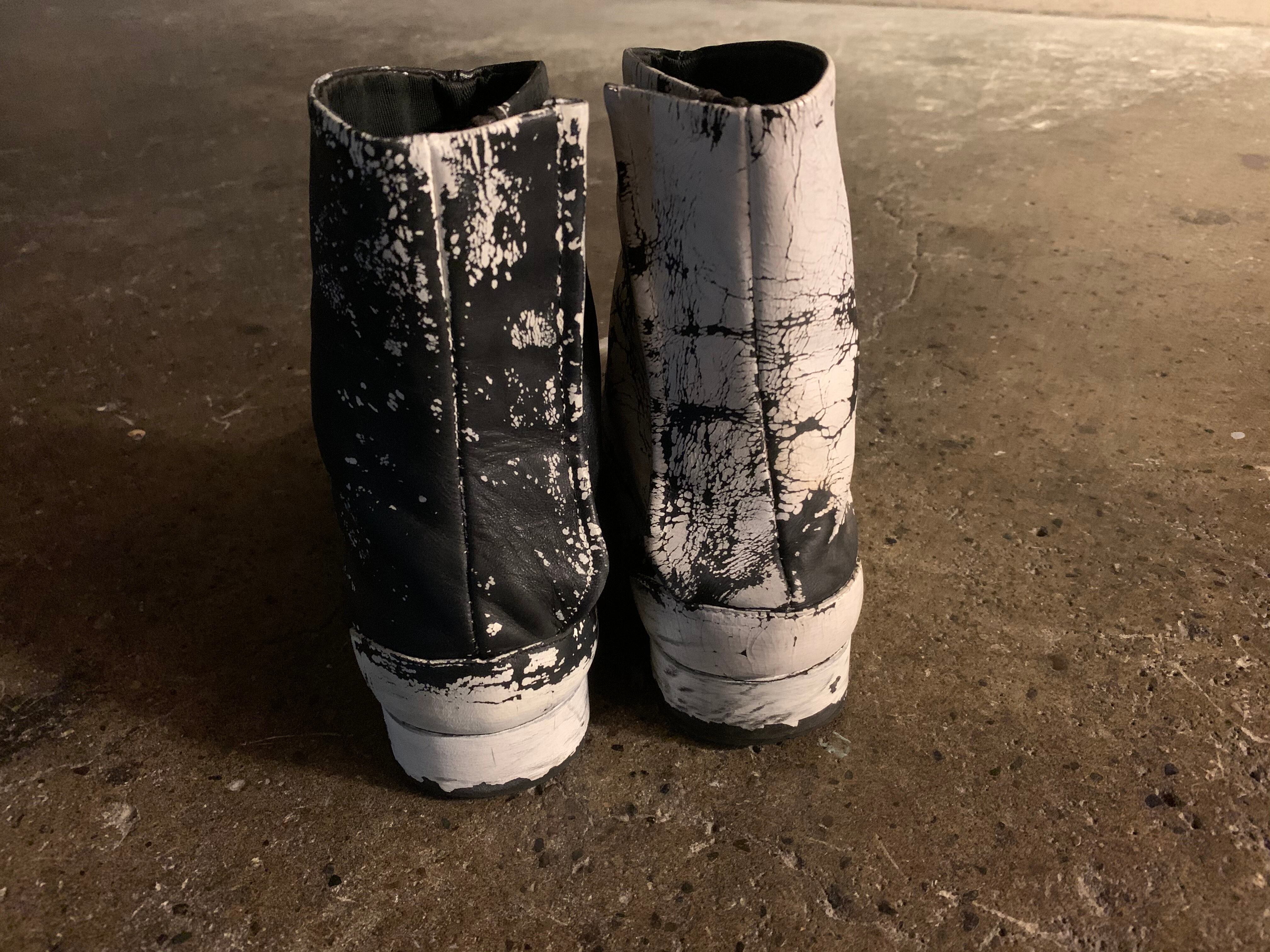 Martin Margiela 初期アーティザナル足袋ブーツ ペンキ Martin Margiela 初期アーティザナル足袋ブーツ ペンキ