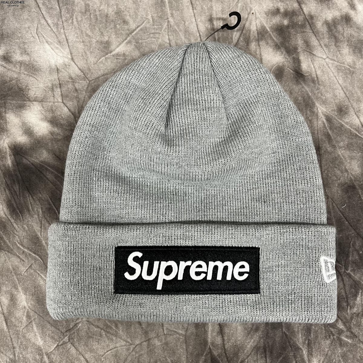 22AW Supreme Box Logo Beanie Grey