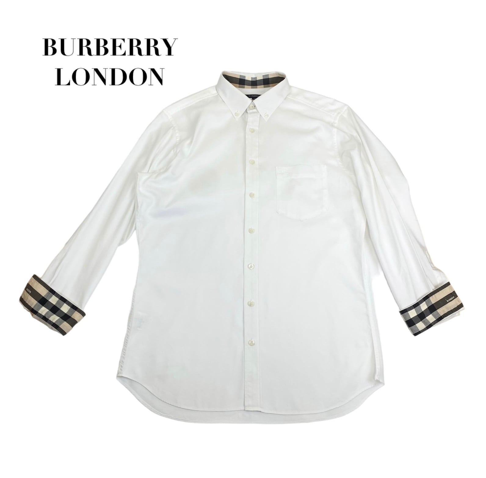 【BROWN】バーバリー ボタンダウンシャツ メンズ