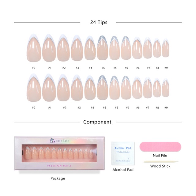 nana kara（ナナカラ）PRESSON NAILS（プレス オン ネイルズ）Too Cute French Simpliee