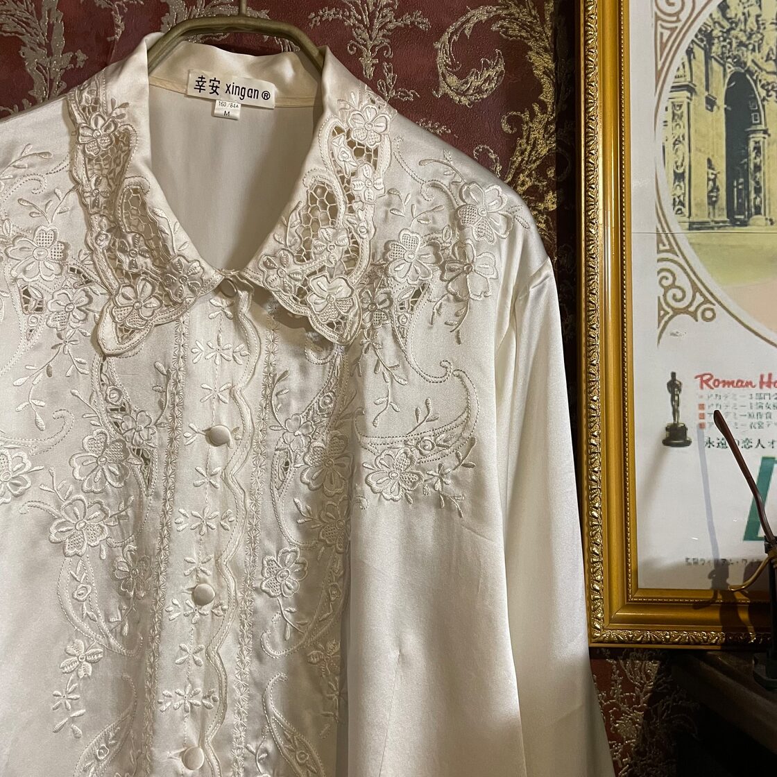 汕頭刺繍 white blouse | PAY ID