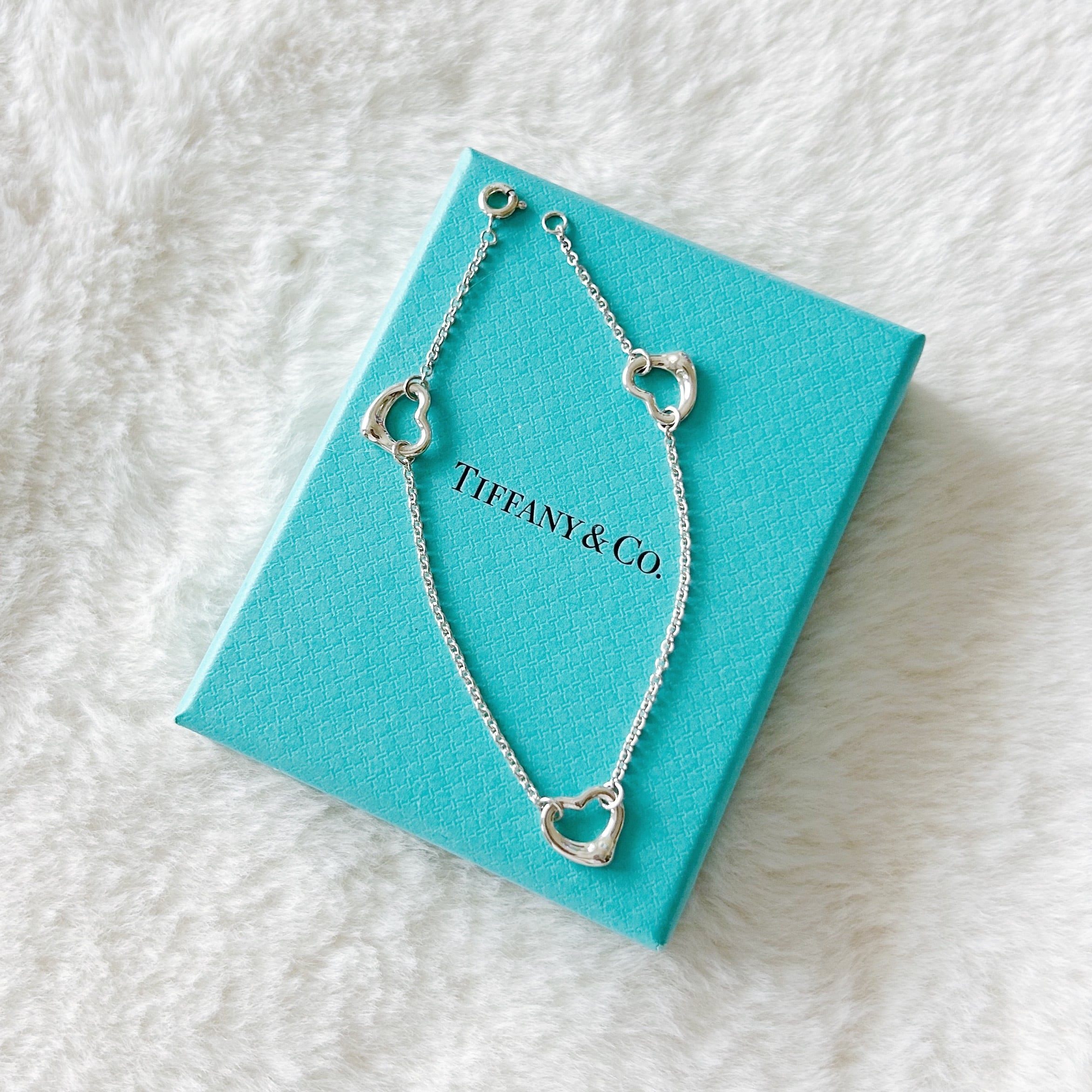 TB7061】Tiffany&Co. 5 open heart bracelet/ティファニー