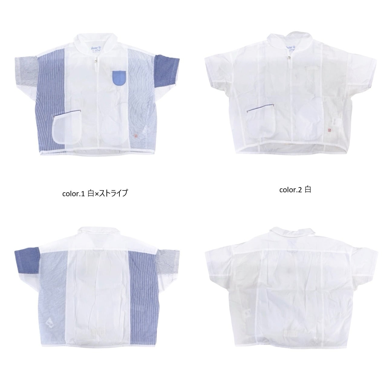 快晴堂】風をはらむスキッパー半袖シャツ / 62S-07 | syozikiya online