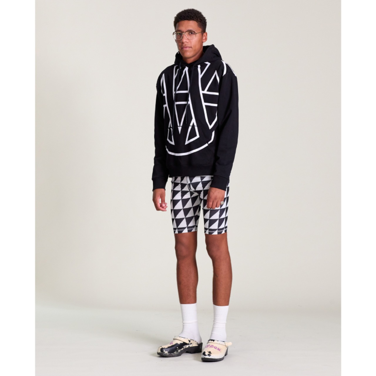 Vyner Articles  Hoodie - Emblem PrintBLACKWHITE - 3