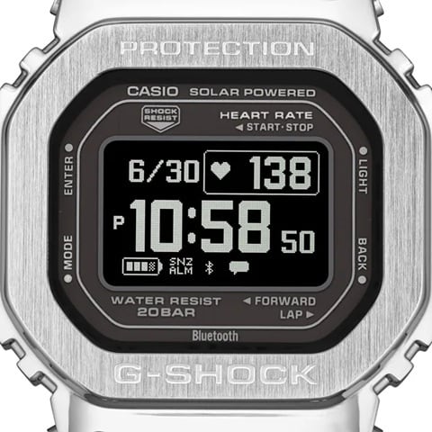 カシオ G-SHOCK GM-H5600-1JR メタルベゼル シルバー デジタル