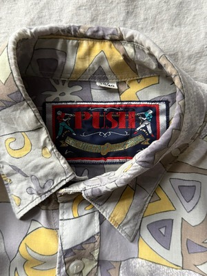 Pale color pattern S/S shirt