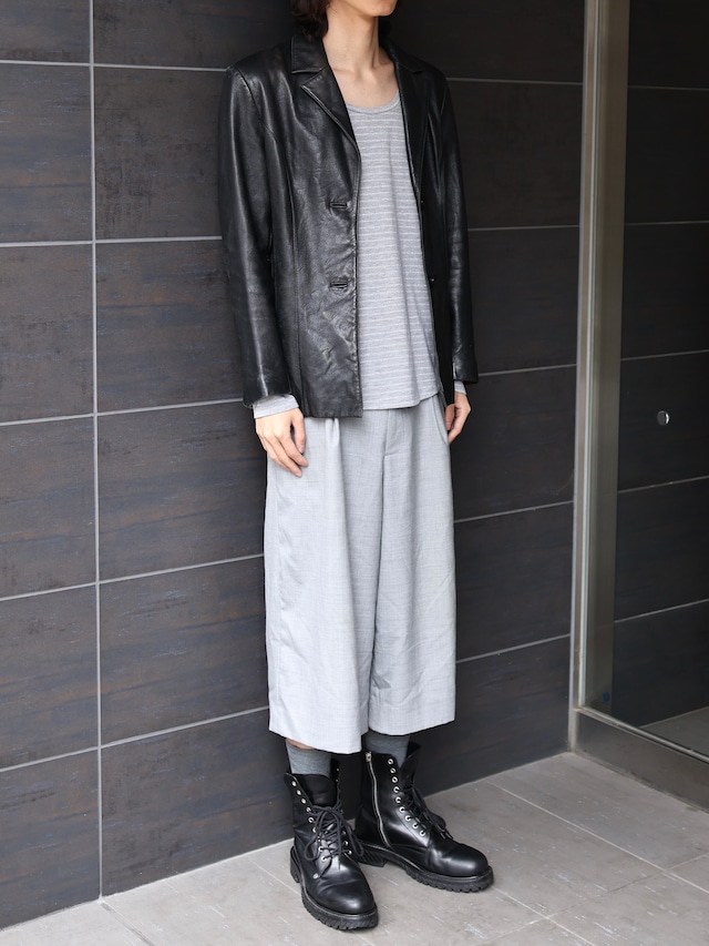 2B leather tailored jacket