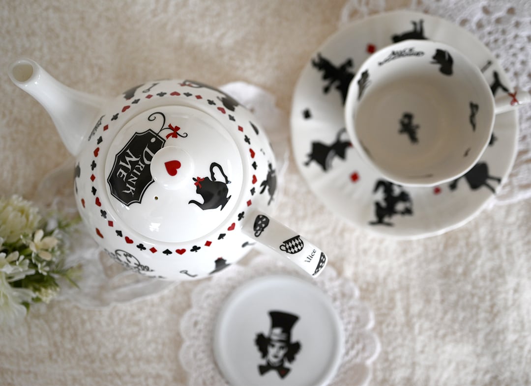 白磁用アリスTea party ティーパーティー A4 （ポーセリンアート用転写