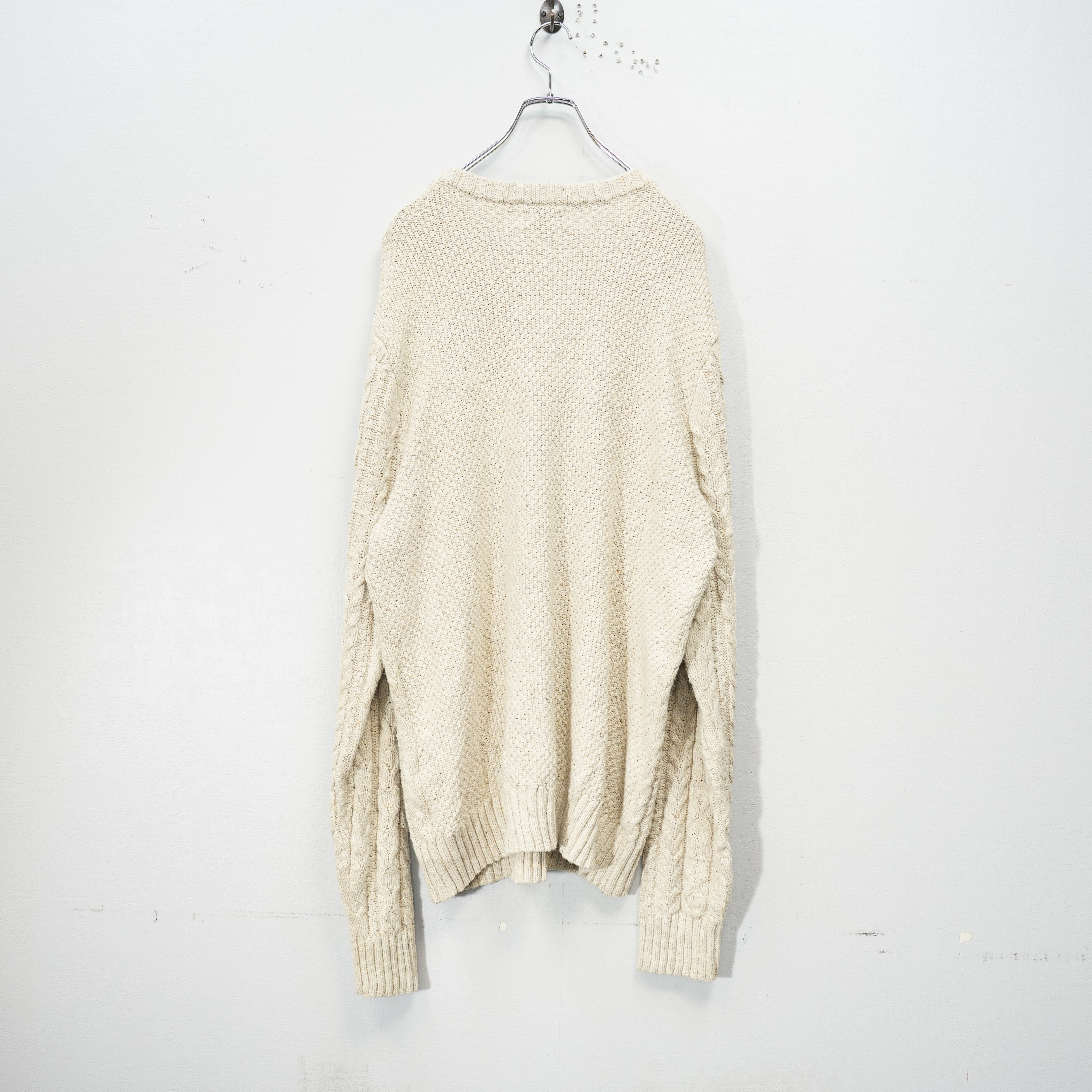 USA VINTAGE GOODIELLOW&CO CABLE DESIGN OVER KNIT/アメリカ USA VINTAGE GOODIELLOW&CO CABLE DESIGN OVER KNIT/アメリカ