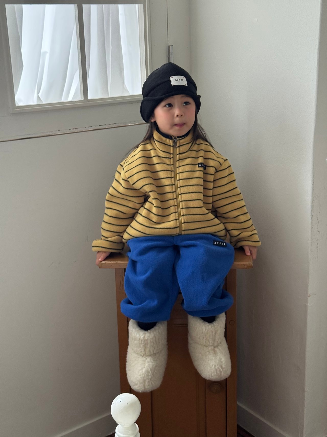 Apfel［取寄］lineleece zipup jacket 26winter